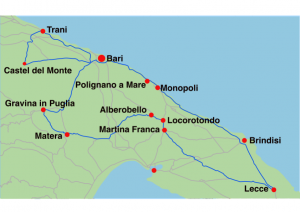 Map of Apuglia