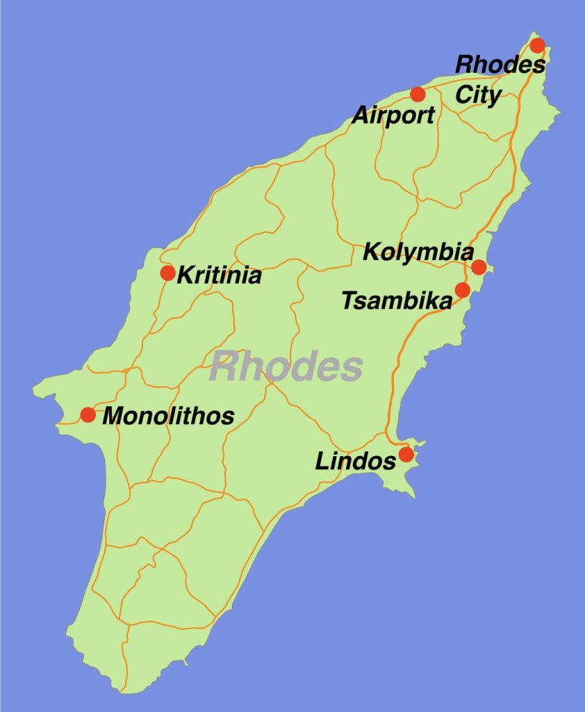 Rhodes map